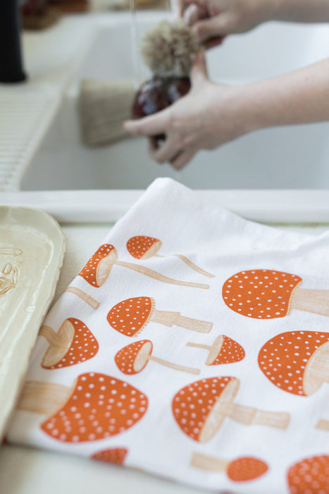 Mushrooms Tea Towel