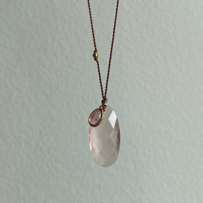 Rose Quartz + Pink Tourmaline Sandpiper