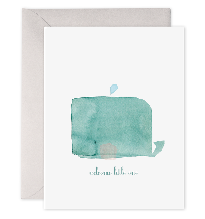 Welcome Little Whale Card