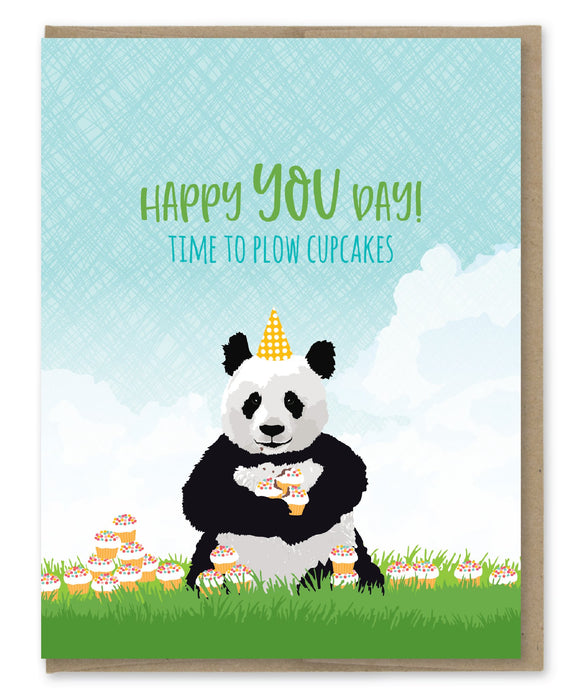 Plow Cupcakes Birthday Card