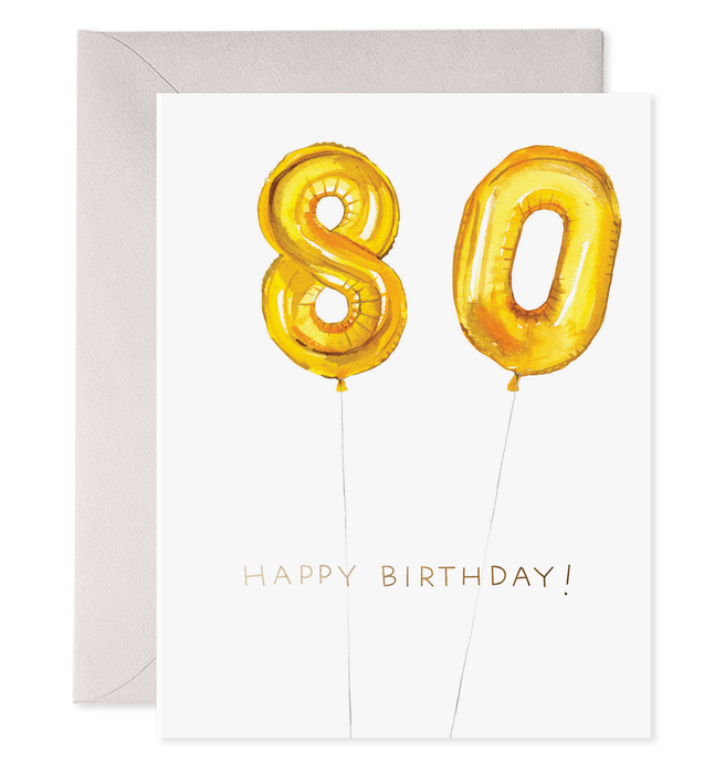 80th Birthday Card