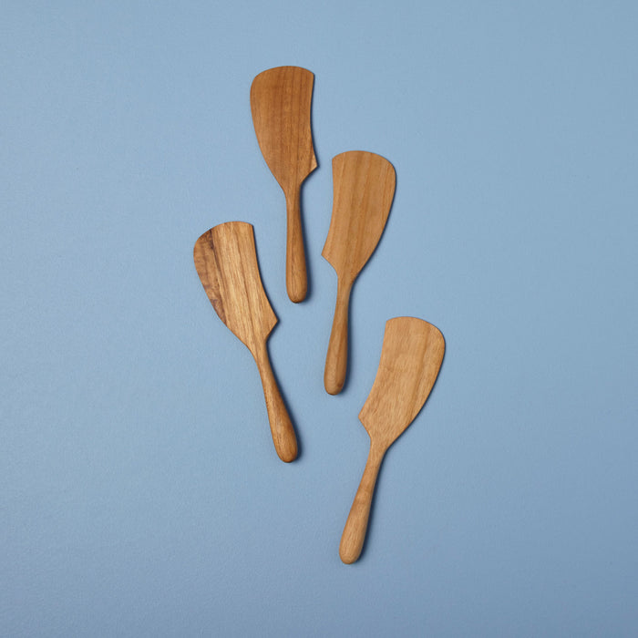 Wide Teak Spreaders, Set of 4