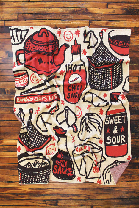 Thank You, Enjoy! Knit Blanket