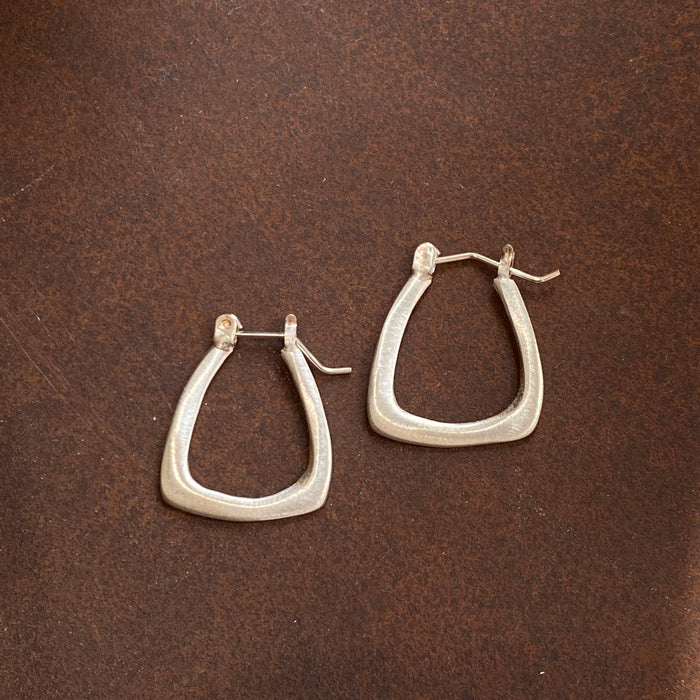 Hope - Small Triangle Hoops Earrings