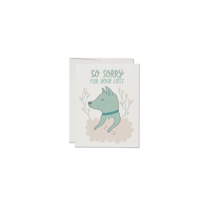 So Sorry For Your Loss Dog Sympathy Card