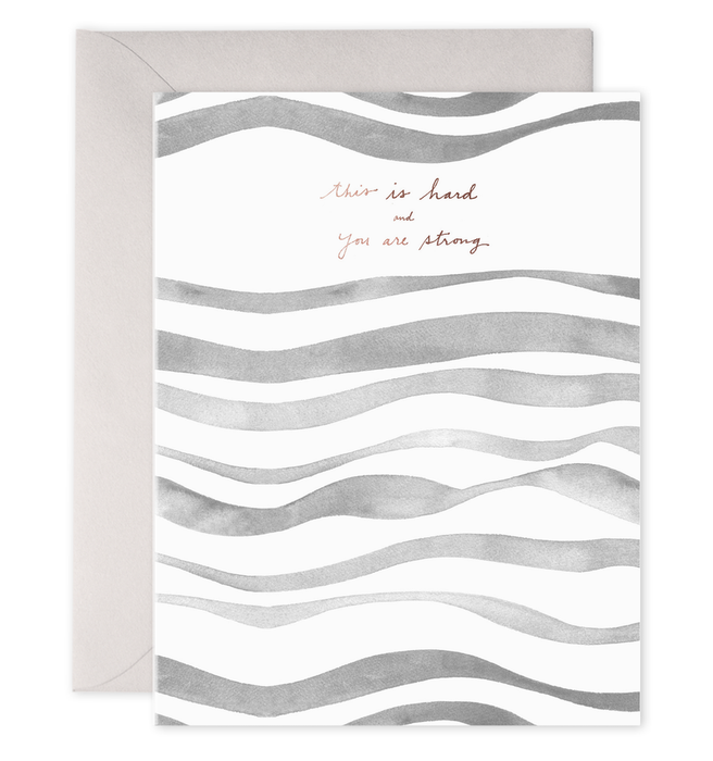 Grey Waves Card