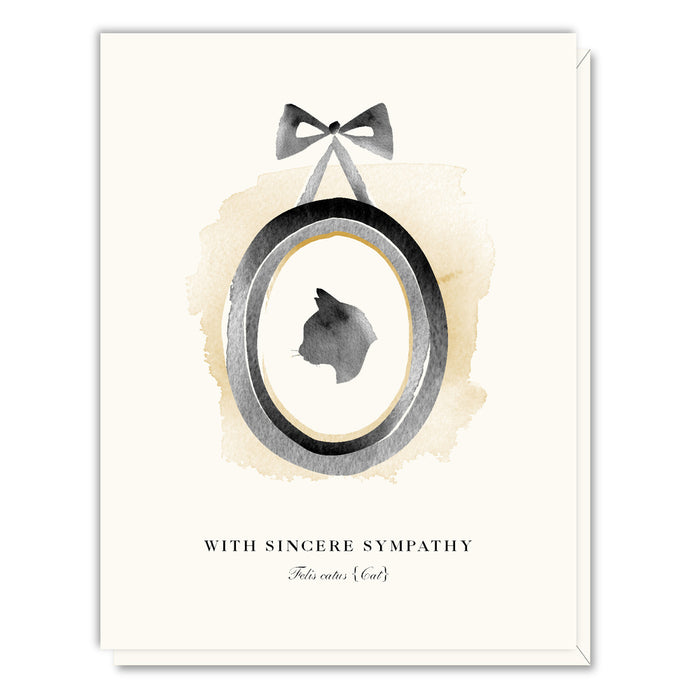 With Sincere Sympathy, Cat Card