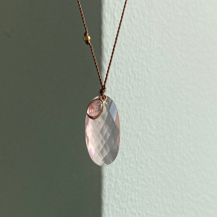 Rose Quartz + Pink Tourmaline Sandpiper