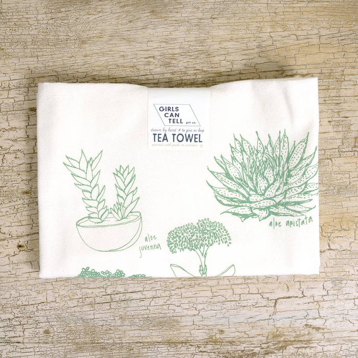 Succulents Tea Towel