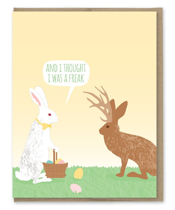Jackalope Easter Card