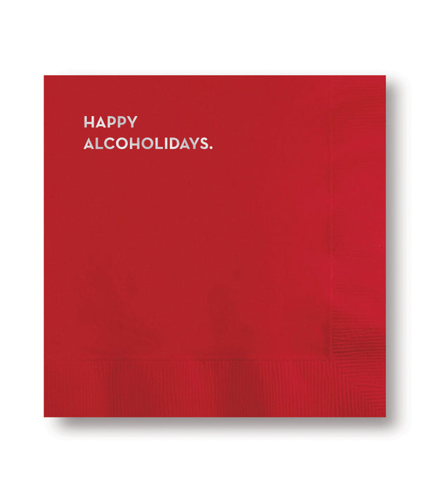 #615 Happy Alcoholidays Cocktail Napkins