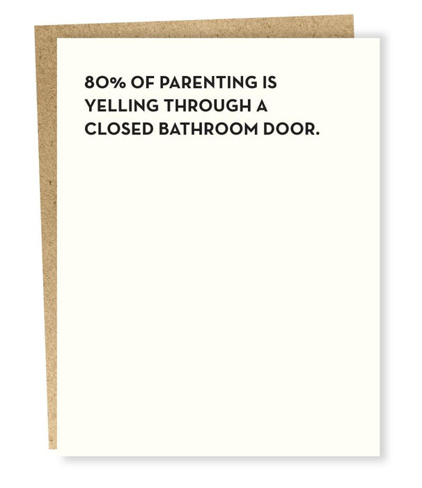 #916 Bathroom Door Card