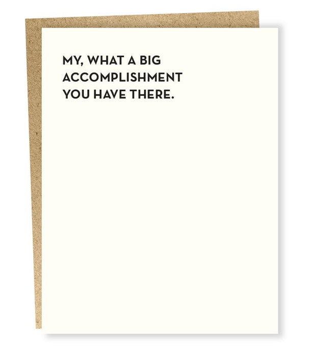 #833 Accomplishment Card
