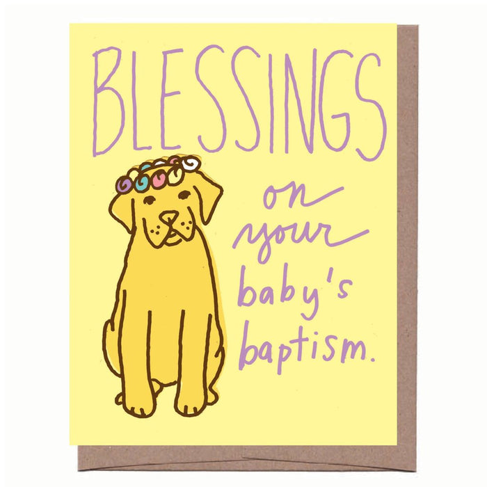 Baptism Pup Card