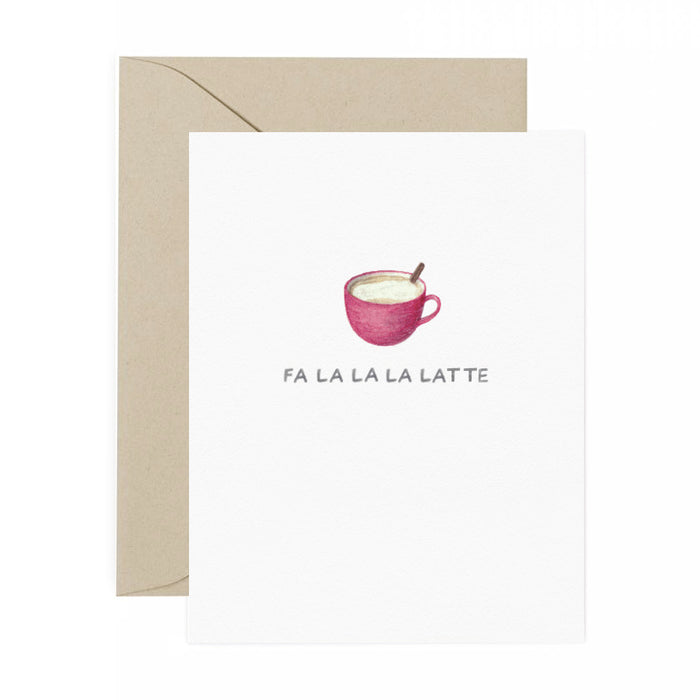 Fa La La La Latte Card