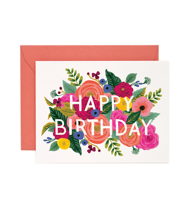 Juliet Rose Birthday Card