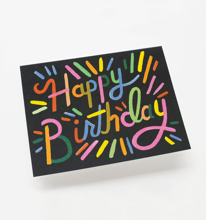 Fireworks Birthday Card
