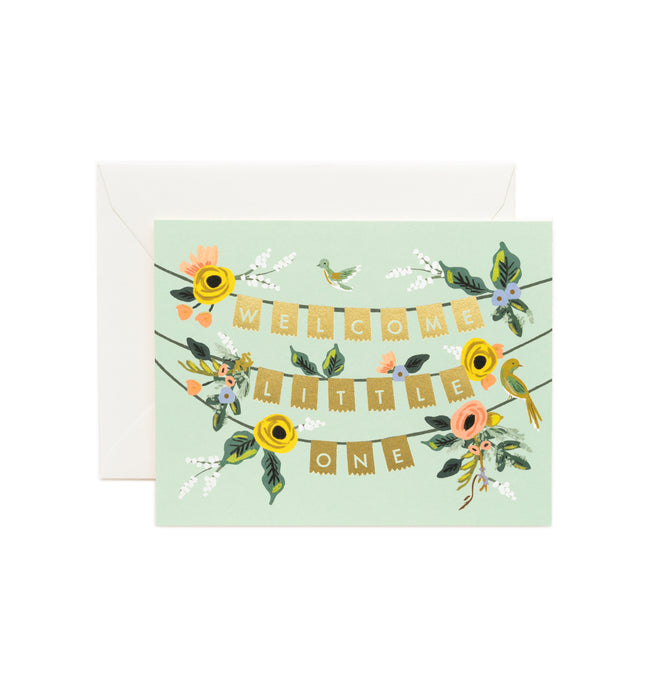 Welcome Garland Baby Card