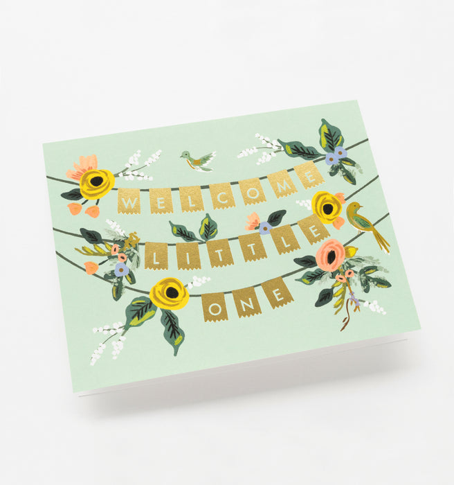 Welcome Garland Baby Card