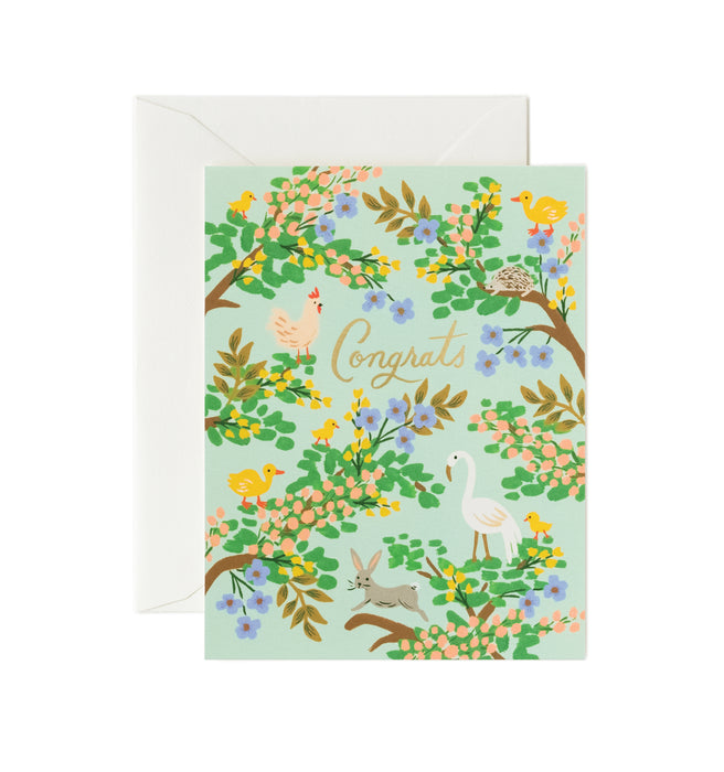 Forest Congrats Baby Card