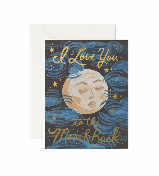 To the Moon + Back Card