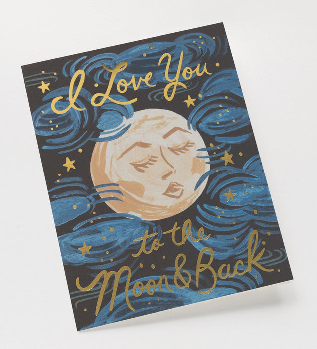 To the Moon + Back Card