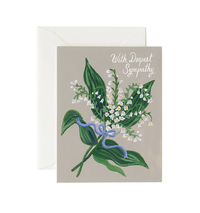 Lily of the Valley Sympathy Card