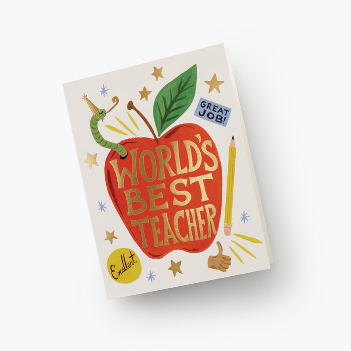World's Best Teacher Card
