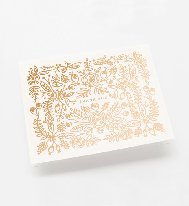 Rose Gold Thank You Card