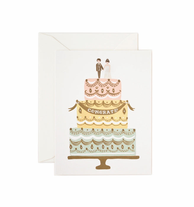 Wedding Cake Congrats Card