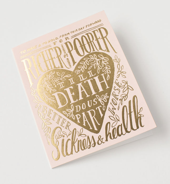 Til Death Do Us Part Wedding Card