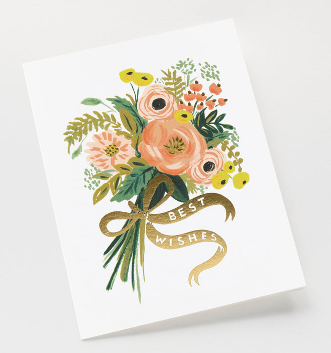 Bouquet Best Wishes Card