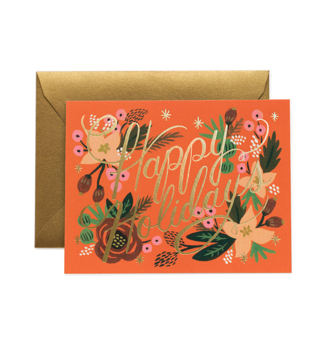 Poinsettia Card, Box of 8