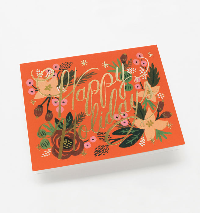 Poinsettia Card, Box of 8