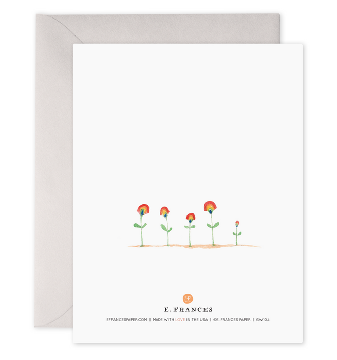 Rainbow Flower Feel Better Card