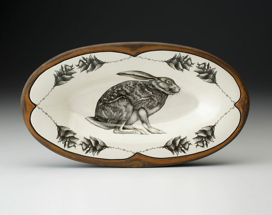 Crouching Hare Oblong Dish