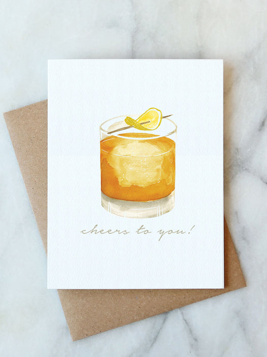 Whiskey Cheers Card