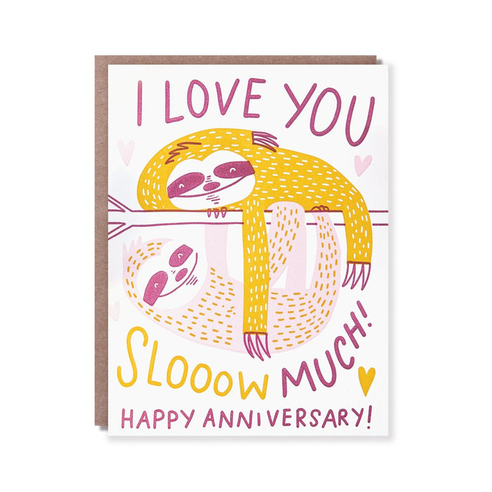 Slow Love Anniversary Card