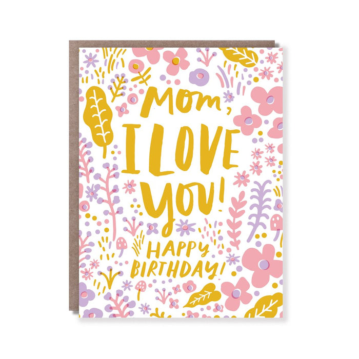 Love You Mom Birthday Card
