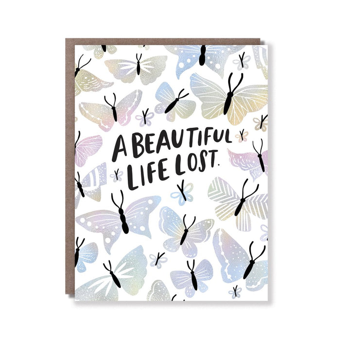 A Beautiful Life Lost Card