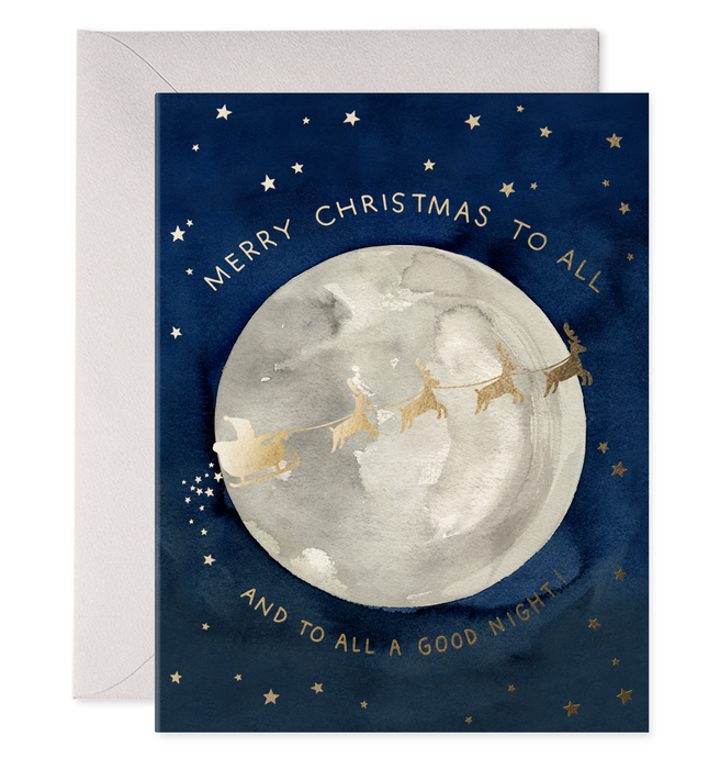 Santa Moon Holiday Card