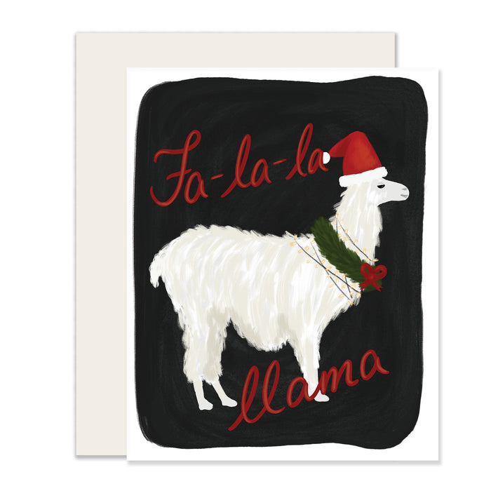 Fa La La La Llama Holiday Card