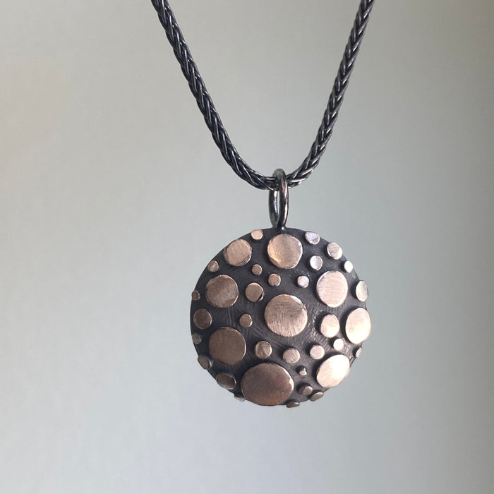 Small Disco Shield Pendant