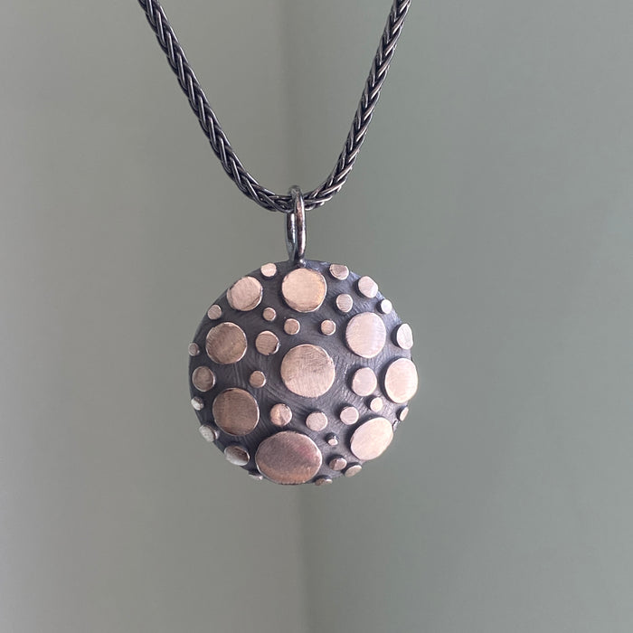 Small Disco Shield Pendant