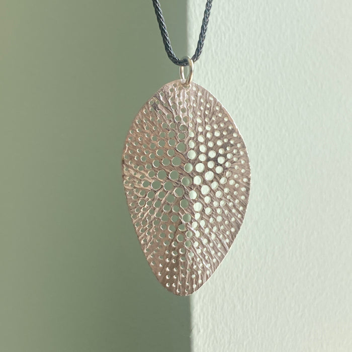 Sieve Leaf Pendant