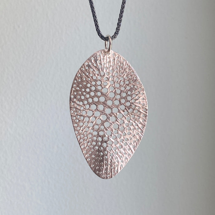 Sieve Leaf Pendant