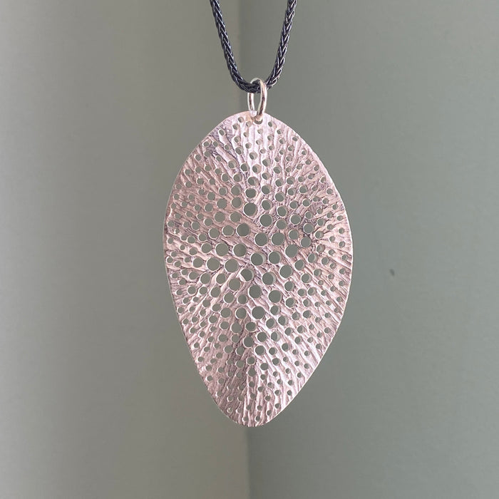 Sieve Leaf Pendant