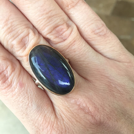 Smooth Oval Purple Labradorite