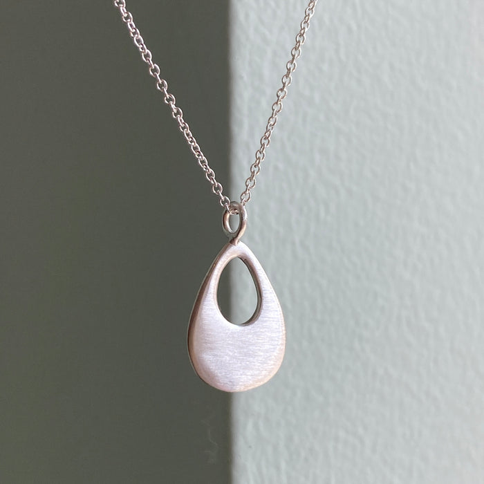 Small Flat Drop Necklace