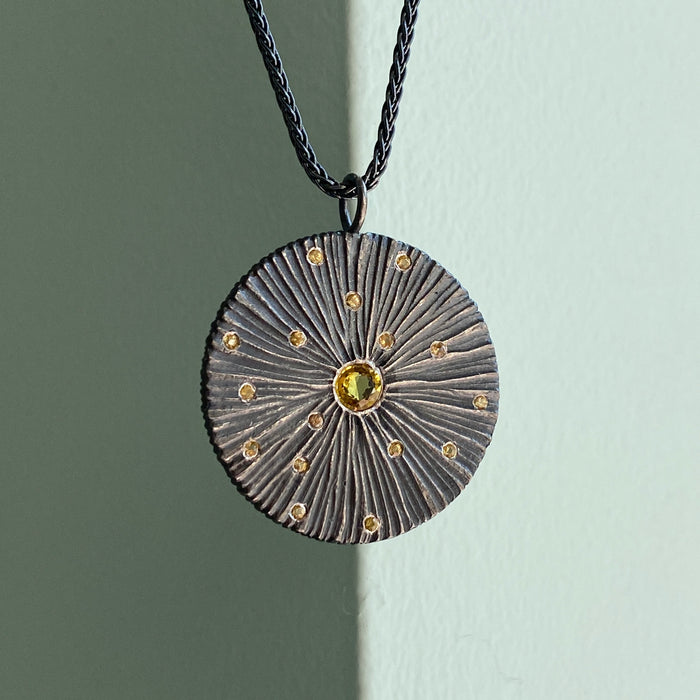 Large Shield with Yellow Sapphire